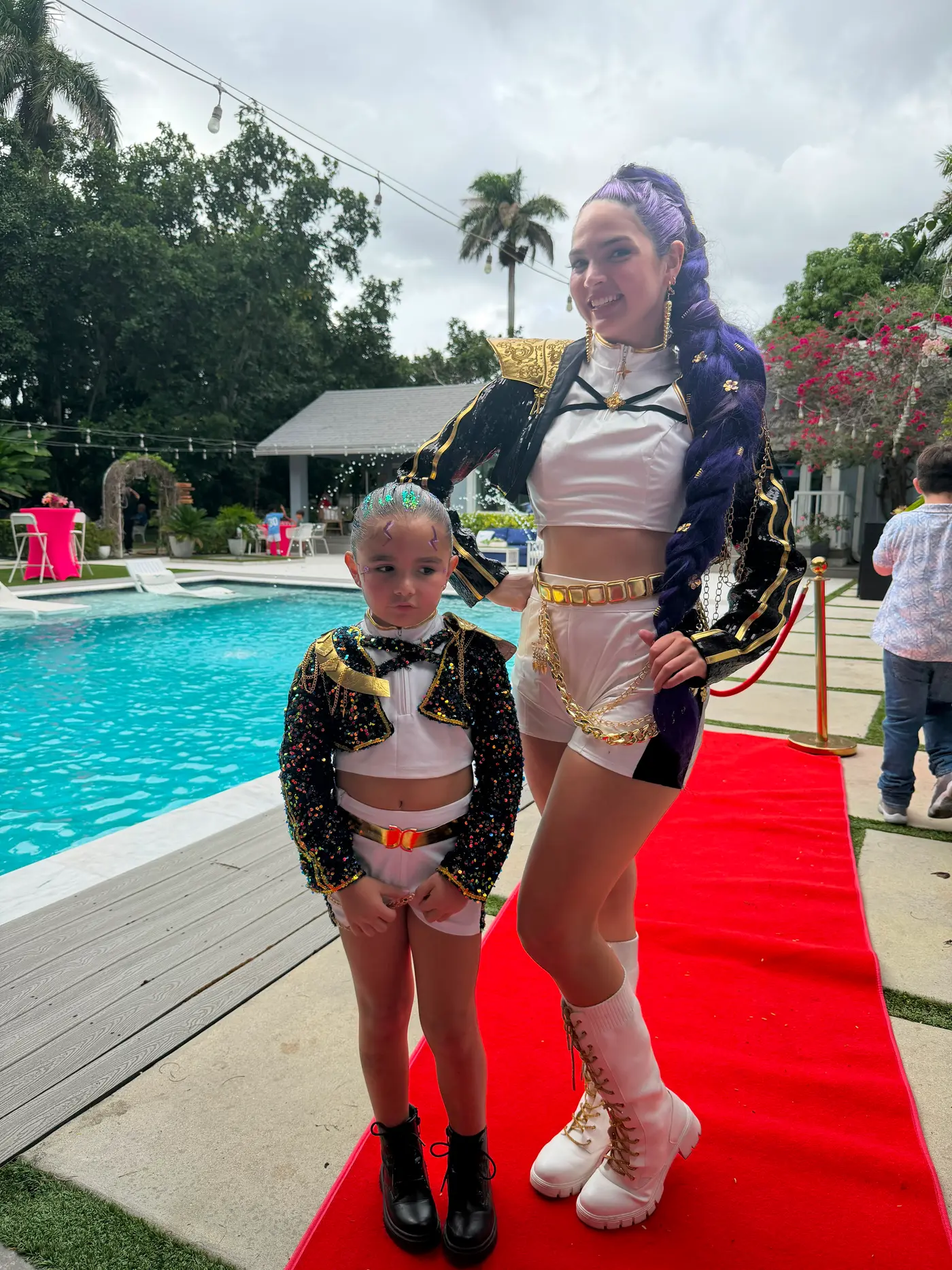 KPOP themed party with hostess and birthday girl